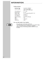 Предварительный просмотр 32 страницы Grundig PlanaVision 42 PW 110-8510 TOP User Manual