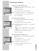 Preview for 21 page of Grundig PlanaVision 42 PXW 110-8620 Dolby User Manual