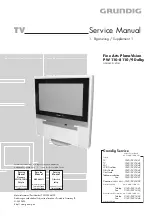 Grundig PW 110-8110/9 Service Manual предпросмотр