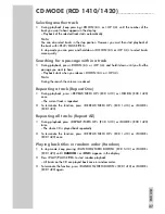 Preview for 11 page of Grundig RCD 1410 User Manual