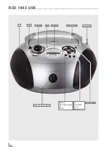 Предварительный просмотр 3 страницы Grundig RCD 1445 USB Manual