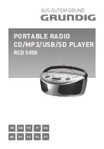 Grundig RCD 5050 Manual предпросмотр