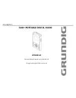 Preview for 1 page of Grundig Roam GPR800DAB Manual