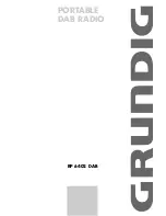 Предварительный просмотр 1 страницы Grundig RP 6402 DAB User Manual