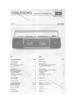 Grundig RR 1650 Service Manual предпросмотр