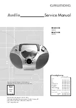 Grundig RR 640 CD Service Manual preview