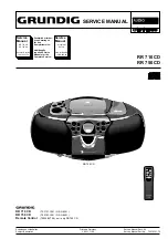 Предварительный просмотр 1 страницы Grundig RR 710 CD Service Manual