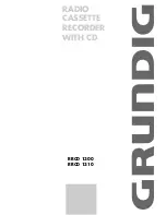 Grundig RRCD 1300 User Manual preview