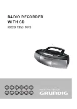 Grundig RRCD 1350 MP3 Manual preview