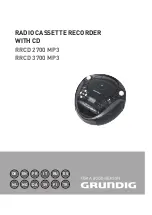 Grundig RRCD 2700 MP3 Instructions Manual предпросмотр