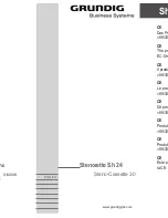 Preview for 1 page of Grundig SH 24 User Manual