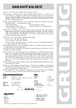 Предварительный просмотр 33 страницы Grundig SM 7680 MBC User Manual