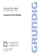 Preview for 1 page of Grundig Sonoclock 30 SC 3340 LW Service Document