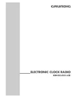 Grundig SONOCLOCK 620 Manual предпросмотр