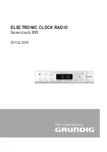 Grundig SONOCLOCK 890 Manual preview