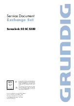 Grundig Sonoclock SC 5300 Service Document предпросмотр