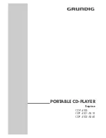 Grundig SQUIXX CDP 4100 User Manual preview