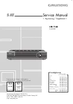 Предварительный просмотр 1 страницы Grundig STR 7100 Service Manual