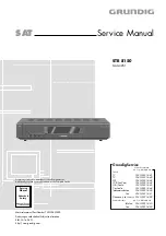 Grundig STR 8150 Service Manual предпросмотр