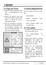 Preview for 15 page of Grundig Straight & Curls HS 2030 User Manual