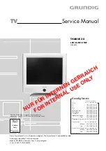 Grundig THARUS 38 LCD 38-9210 TOP Service Manual preview