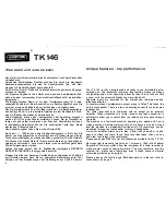 Предварительный просмотр 6 страницы Grundig TK 146 Operating Instructions Manual