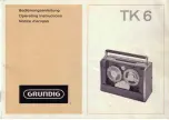 Preview for 1 page of Grundig TK 6 Operating Instructions Manual