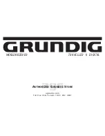 Предварительный просмотр 1 страницы Grundig Traveller II Digital User Manual