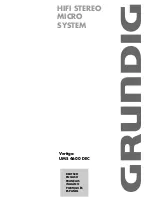 Предварительный просмотр 1 страницы Grundig Vertiga UMS 4600 DEC Manual