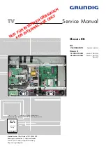 Предварительный просмотр 1 страницы Grundig Vision 2 19-2940 T DVD Service Manual