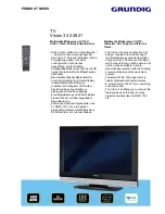 Grundig Vision 3 32-3821 Product News preview