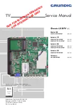 Grundig Vivance 32-6832 DVB-T Service Manual preview