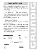 Preview for 81 page of Grundig WTR 3000 BT Manual