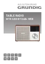 Предварительный просмотр 1 страницы Grundig WTR 3200 BT DAB+ WEB Manual