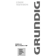 Preview for 1 page of Grundig XENTIA 55 Manual