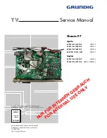 Предварительный просмотр 1 страницы Grundig XEPHIA 42 PW 110-5501 TOP Service Manual