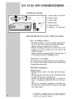 Preview for 4 page of Grundig XERIA GV 5153 HIFI User Manual