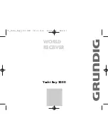 Grundig Yacht Boy 2000 Instruction Manual preview