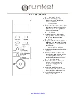 Предварительный просмотр 11 страницы Grunkel MWG-20DG Instruction Manual