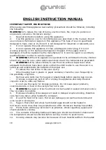 Предварительный просмотр 18 страницы Grunkel MWG-25DXT Instruction Manual