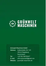 Предварительный просмотр 84 страницы Grünwelt Maschinen Grunwelt GW-140FC Manual