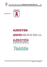 Preview for 25 page of Grupo Azkoyen MODULAR XV Series Technical Information