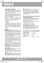 Preview for 8 page of Grupo Urrea FOY EA204 User Manual