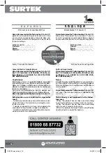 Preview for 16 page of Grupo Urrea SURTEK DG633A User Manual And Warranty