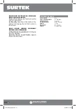 Preview for 16 page of Grupo Urrea SURTEK DG730R User Manual And Warranty