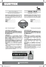 Preview for 20 page of Grupo Urrea SURTEK DG730R User Manual And Warranty