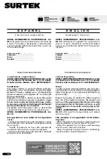 Preview for 16 page of Grupo Urrea Surtek EA404D Instructions Manual