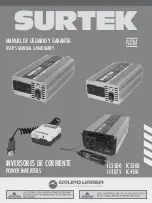 Grupo Urrea Surtek IC5500 User Manual & Warranty preview