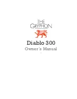 Gryphon Diablo 300 Owner'S Manual preview