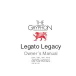 Gryphon Legato Legacy Owner'S Manual preview